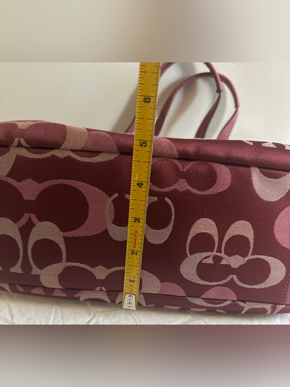 Coach Pink Gallery Optic Signature Y2K Tote - Picture 16 of 16